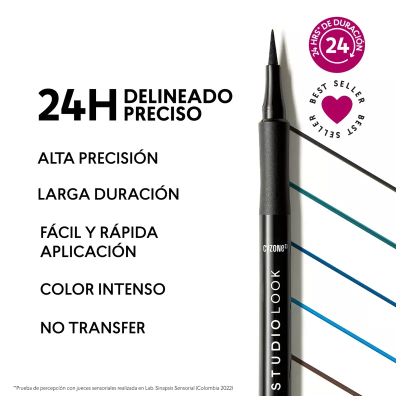 Delineador De Ojos punta Plumon Studio Look -2