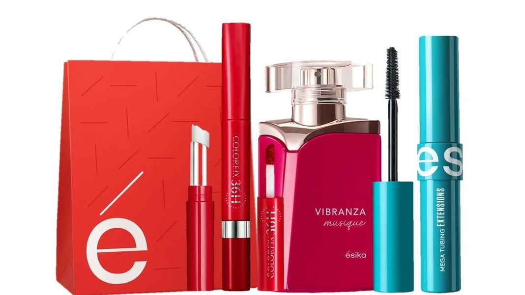 Set de regalo perfume Vibranza Musique, mascara pestañas y labial -0