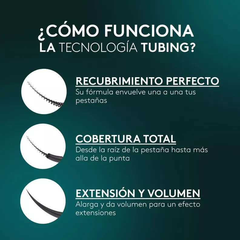 Máscara de Pestañas Mega Tubing Extensions -2