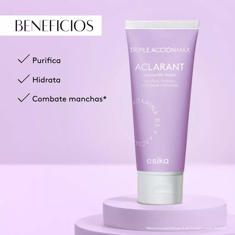 Mascarilla Facial Aclarante Triple Acción 2 unidades-3