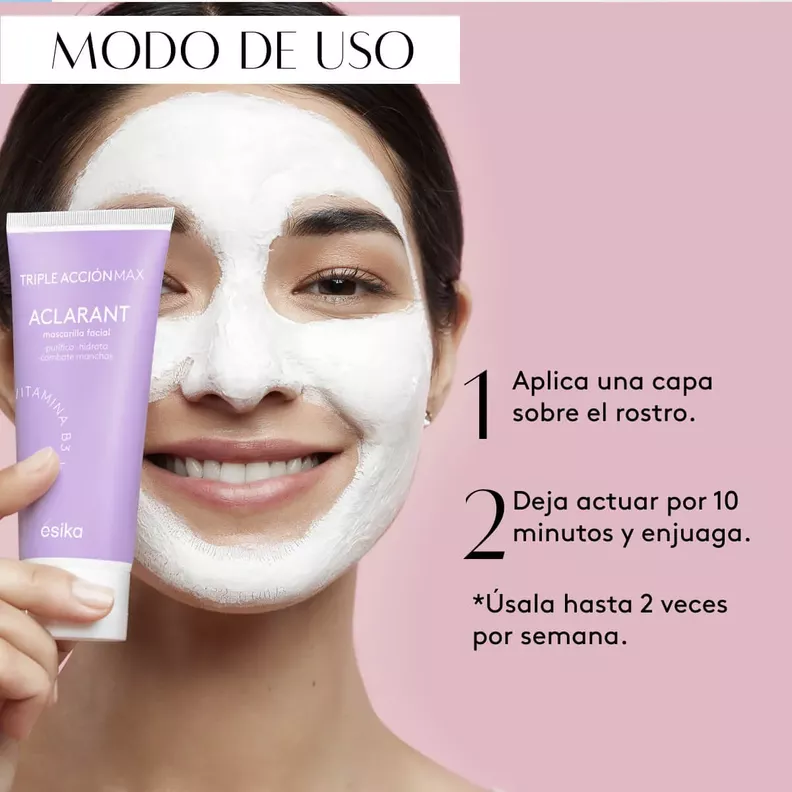 Mascarilla Facial Aclarante Triple Acción 2 unidades-4
