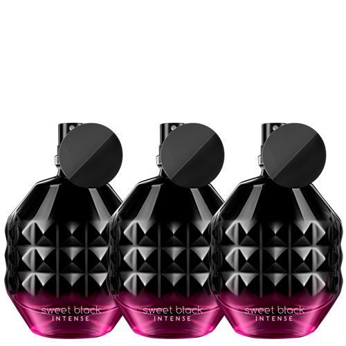 Sweet Black Intense fragancia de mujer 50 ml 3 unidades-0