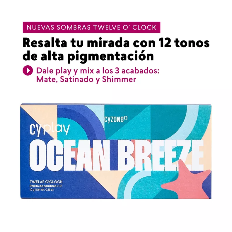 Paleta de sombras cyplay twelve oclock -2