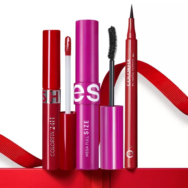 Set De Maquillaje Mascara de pestañas, Labial y Delineador -4