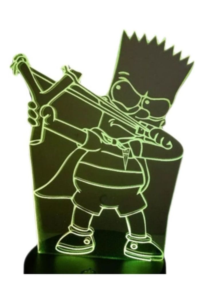 Lámpara Ilusión 3D Bart de Católica 7 Colores-0
