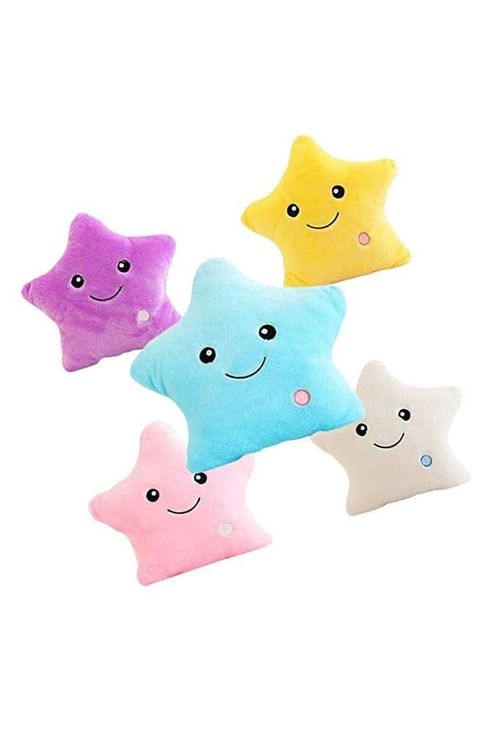Almohada Luminosa de Felpa con Forma de Estrella-1