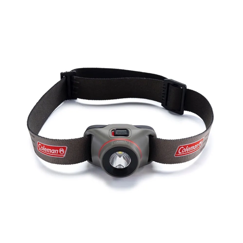 Lampara Frontal Led Coleman Resistente Al Agua, Con 4 Modos 100 Lm Gris