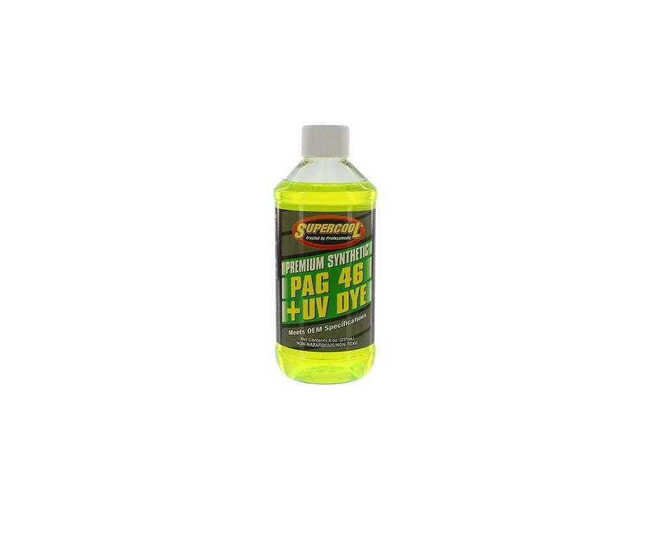 Aceite PAG 46 + Detector de Fugas UV 8OZ/237ML SUPERCOOL