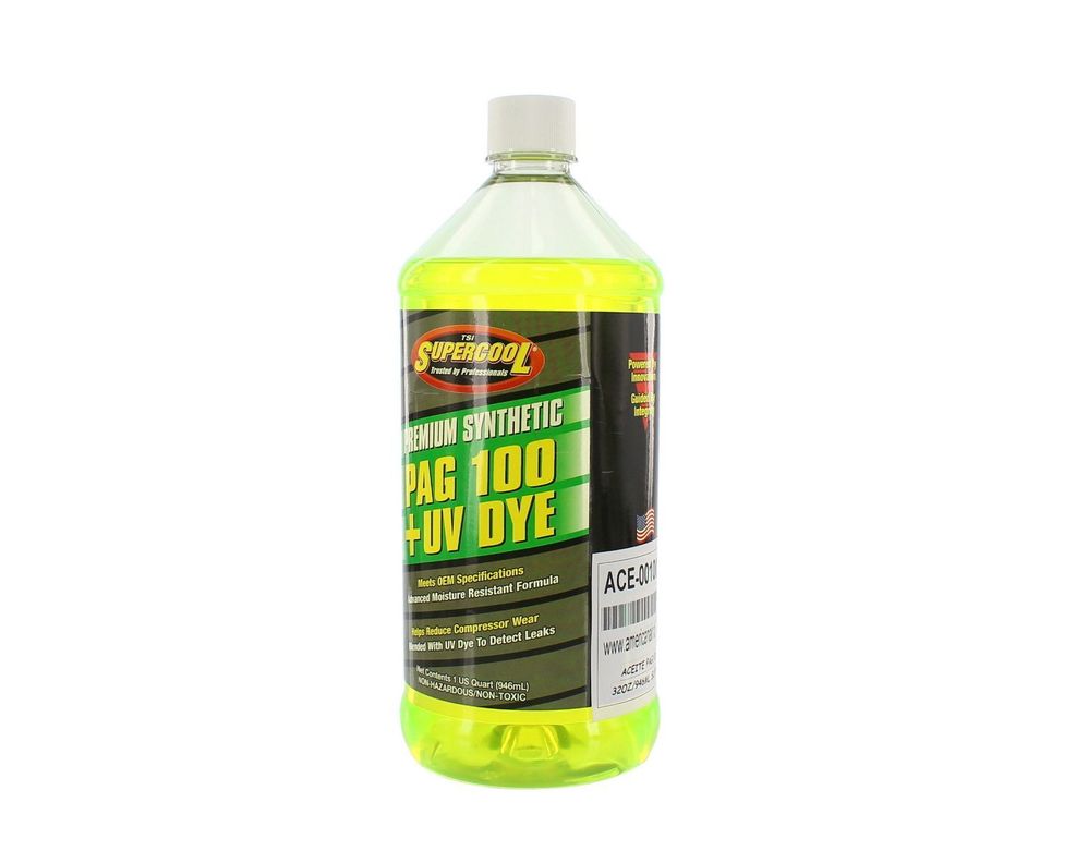 Aceite PAG 100 + Detector de Fugas UV 32OZ/946ML SUPERCOOL-6