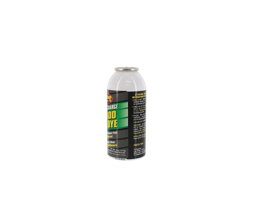 Carga Aceite PAG100 con tinteUV detector de fuga y R134a 4oz-1