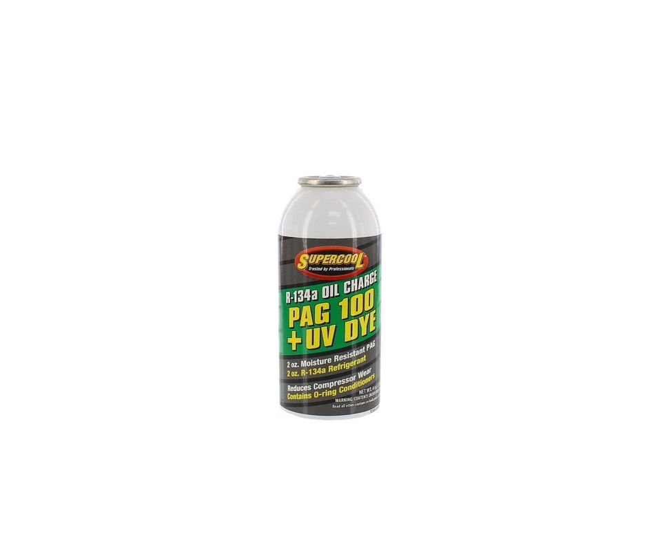 Carga Aceite PAG100 con tinteUV detector de fuga y R134a 4oz-2
