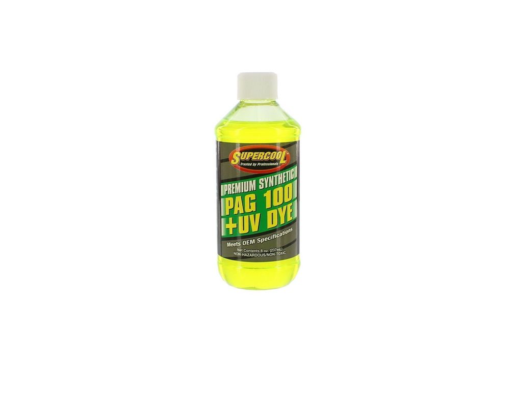 Aceite PAG 100 + Detector De Fugas UV 8OZ/237ML SUPERCOOL