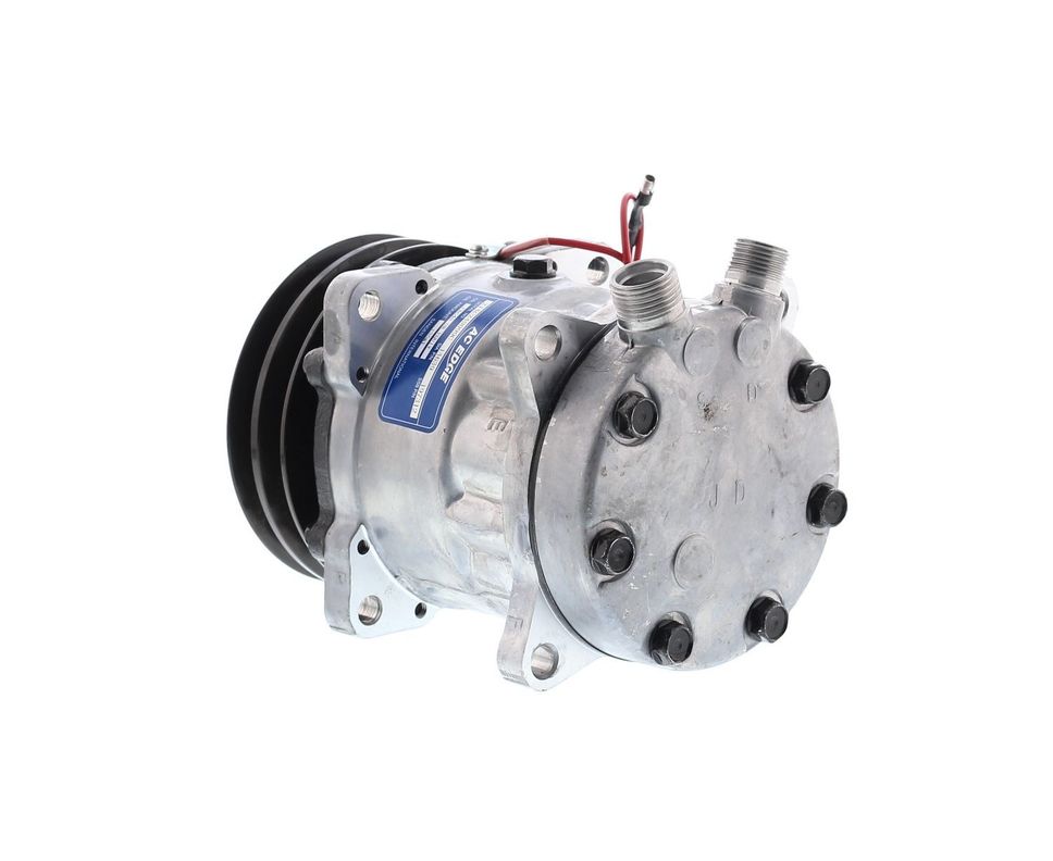 Compresor de AC 7H13 2A 12V 125MM TAPA JD/JE/FC AM 7312 4456-1