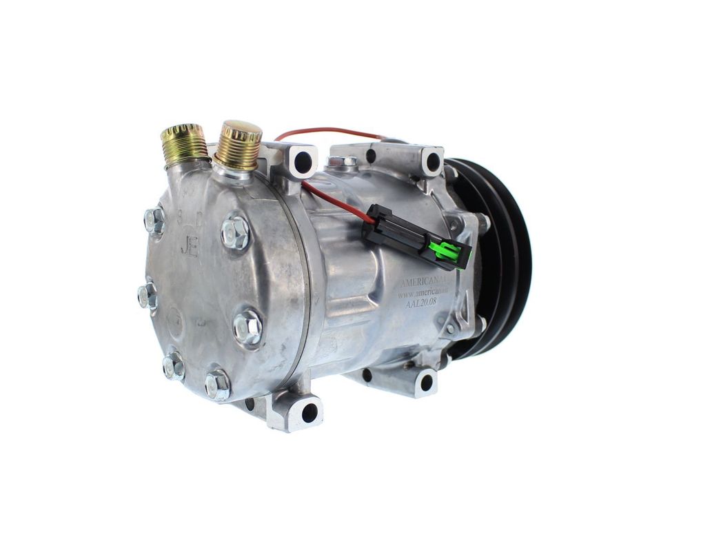 Compresor de AC 7H15 2A 12V 132MM Tapa JD (AM) 4626-3