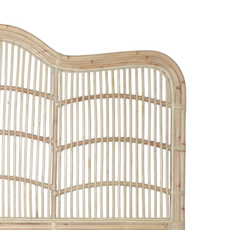  Respaldo de cama tipo montaña rattan 180 cm -1