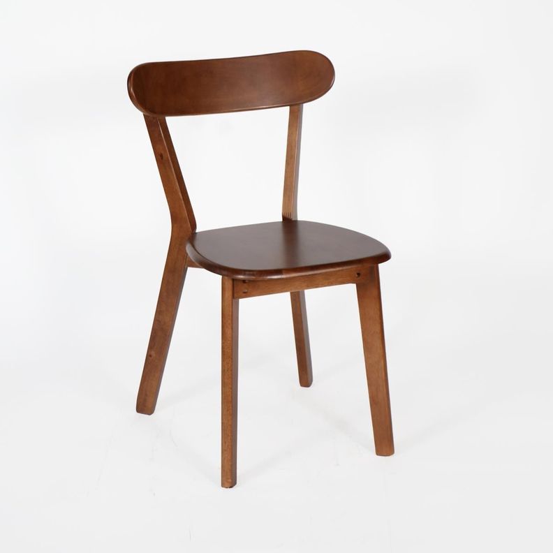 Silla de madera Shubert madera respaldo curvo-0
