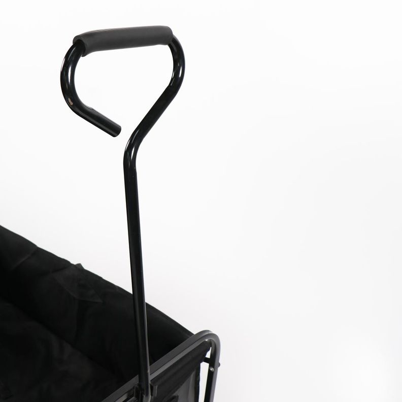 CARRO PLEGABLE DE ARRASTRE OUTDOOR CON RUEDAS NEGRO 90X50X65CM-6