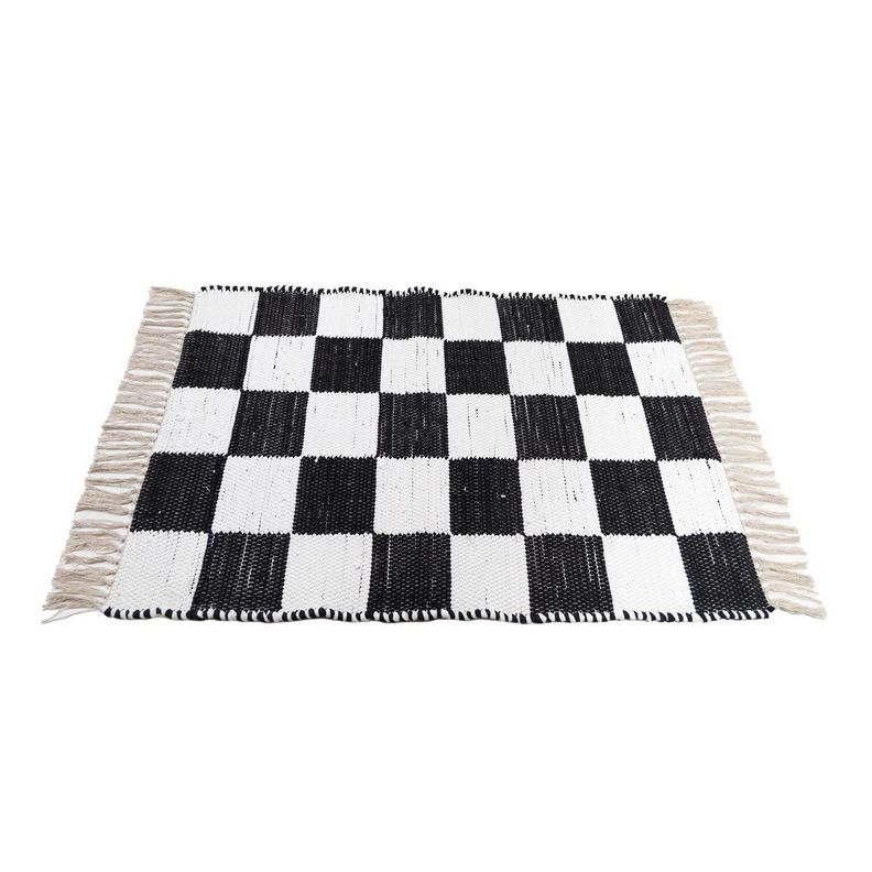 Bajada de cama Jakarta de yute y algodón 60x90 cm-3
