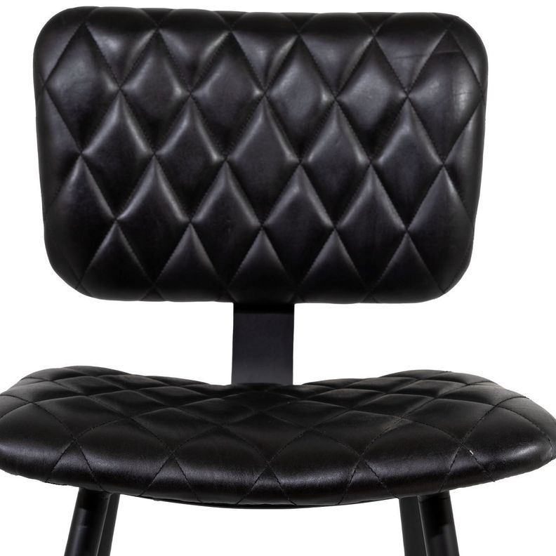 Silla de Cuero Lisboa Negro-2