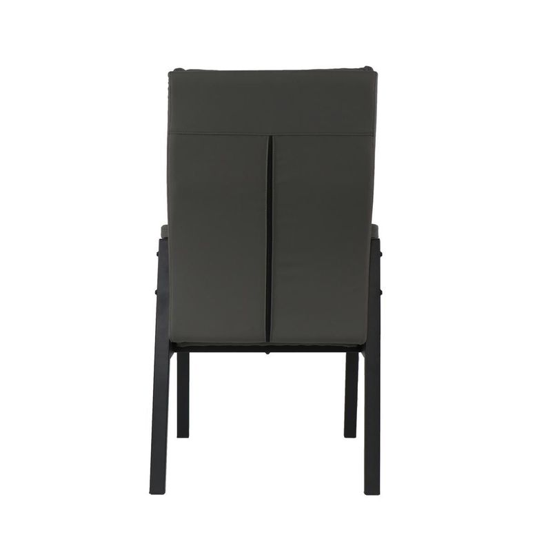 Silla ejecutiva Hamilton Eco-Cuero + acero negro opaco-3