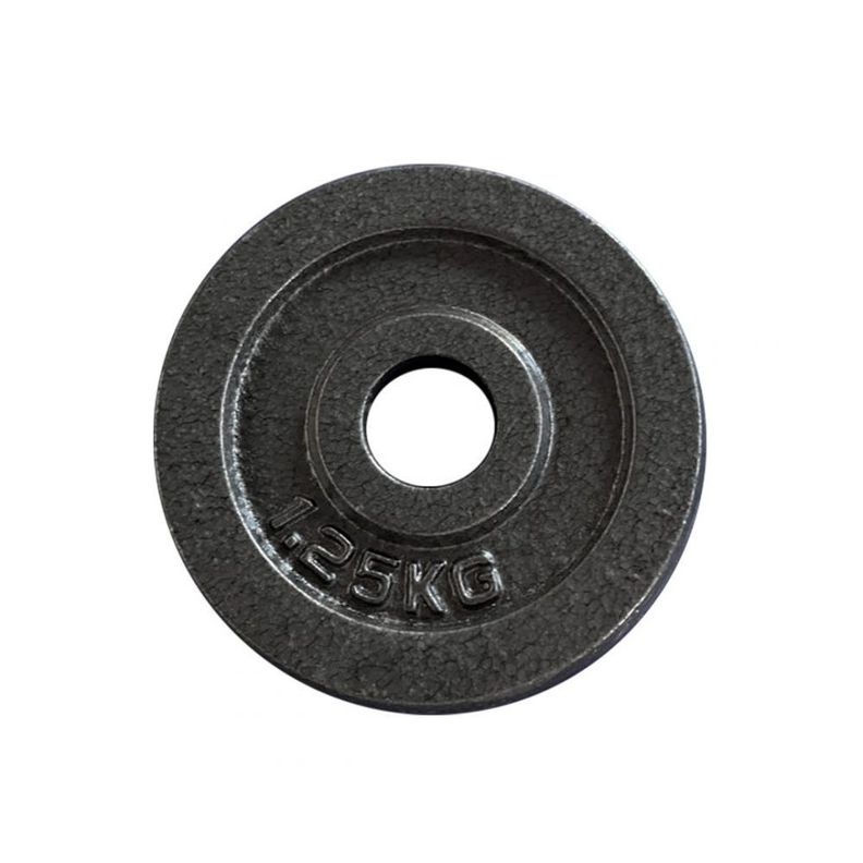 Disco para Pesas 1,25 kg de Acero Alta Resistencia para Barras Plata