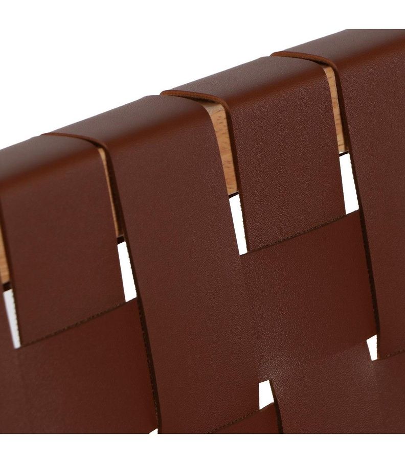 Silla Alice Ecocuero Trenzado Marrón 59 x 67 x 86cm-5