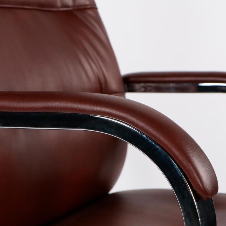 Silla Gerencial BIG BOSS Eco-Cuero + acero cromado-2
