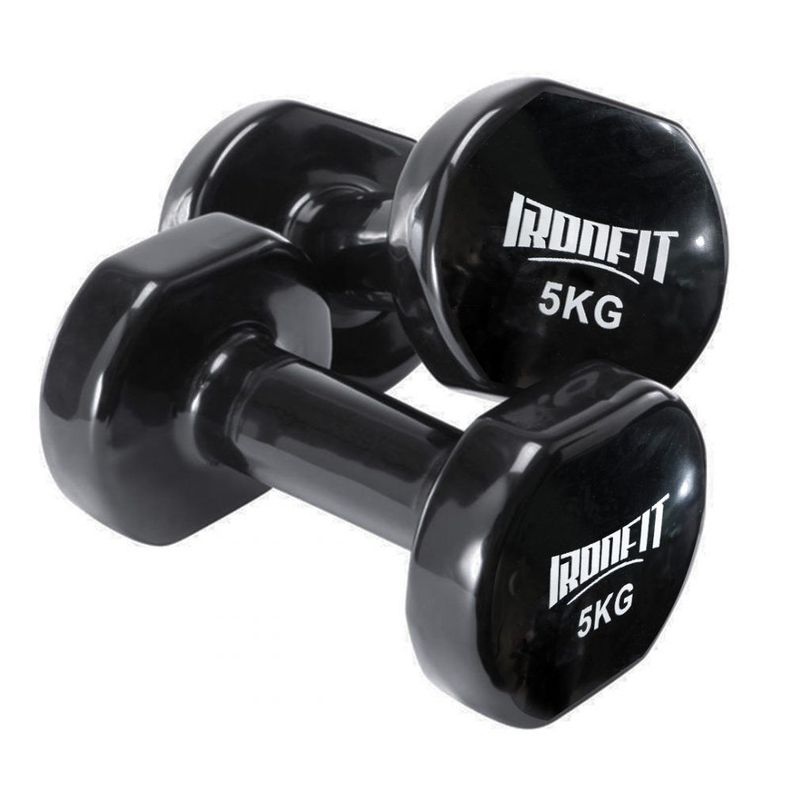 Par Mancuernas de Neopreno 5 kg Negro-1