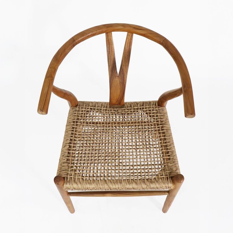 Silla WISHBONE plus madera fibra color natural-1