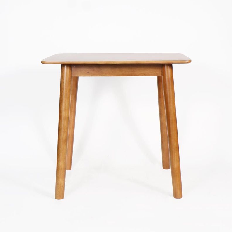 Mesa Preston madera de caucho café claro 80 x 80 x 74 cm-0