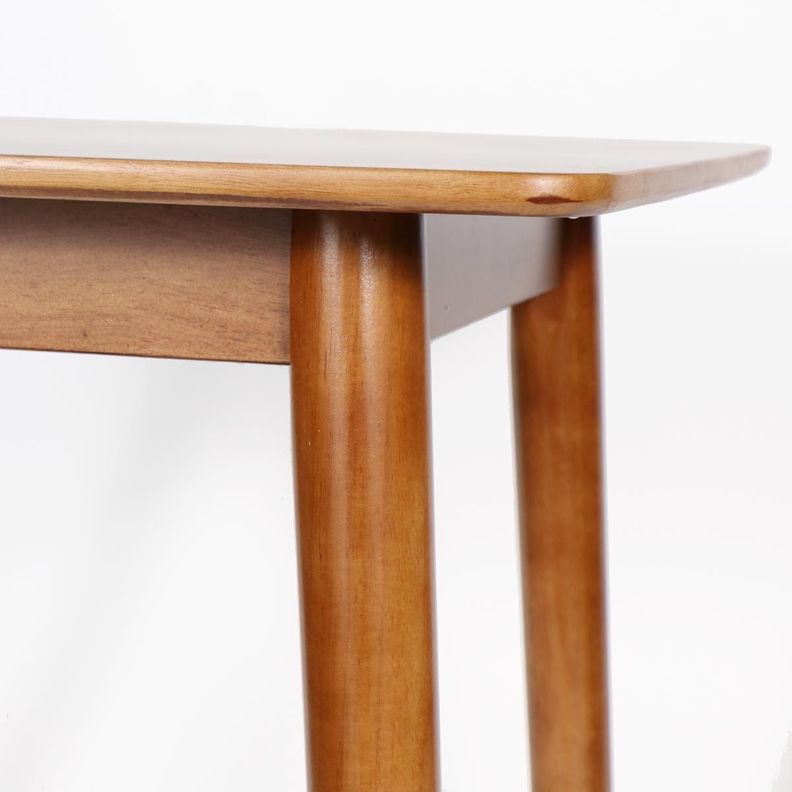 Mesa Preston madera de caucho café claro 80 x 80 x 74 cm-4