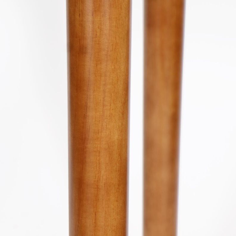 Mesa Preston madera de caucho café claro 80 x 80 x 74 cm-5