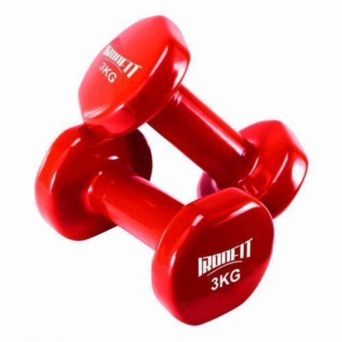 Par Mancuernas de Neopreno 3 kg Rojo-0