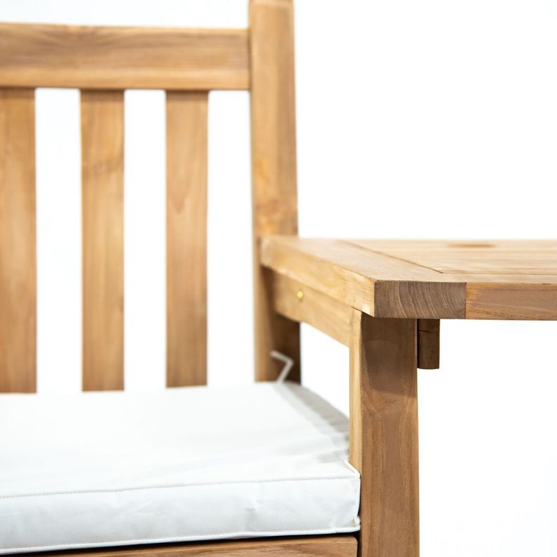Sillas con Brazo twin madera de teca-4