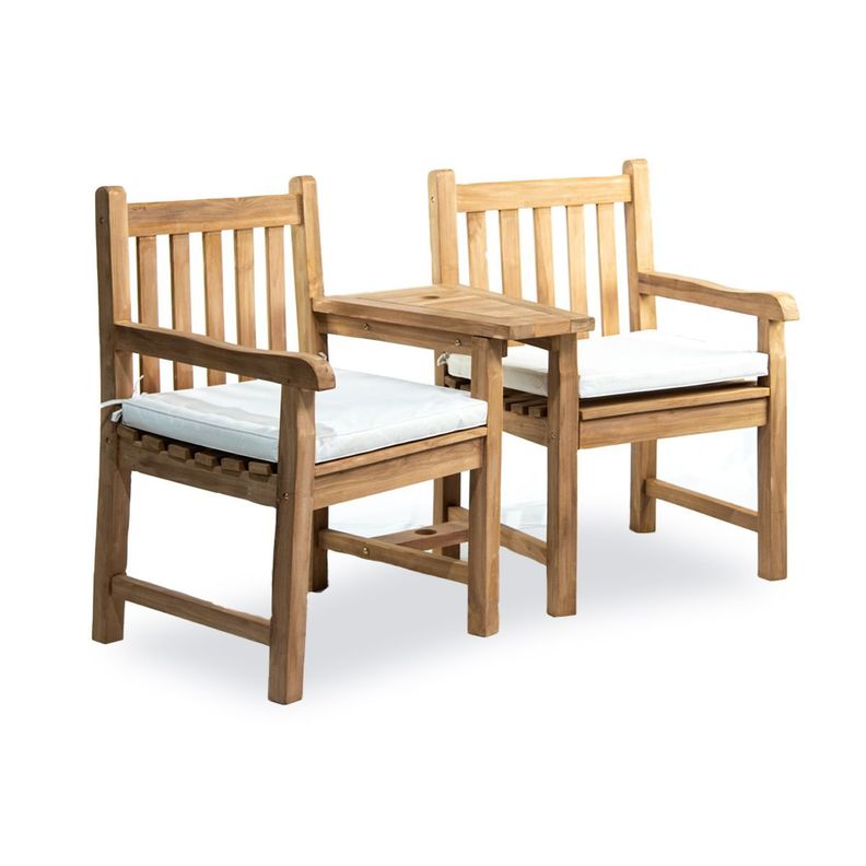 Sillas con Brazo twin madera de teca-1