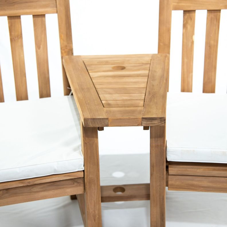 Sillas con Brazo twin madera de teca-3