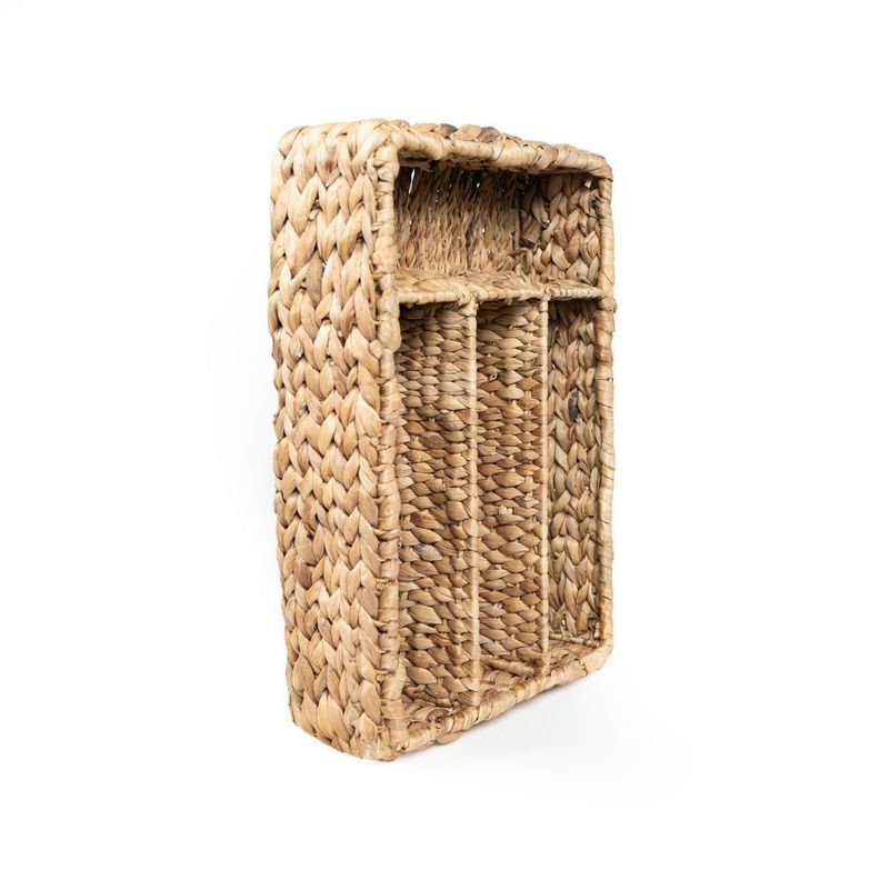 Canasto porta-cubiertos Jacinto de fibra rectangular 40 x 27 x 10cm-2