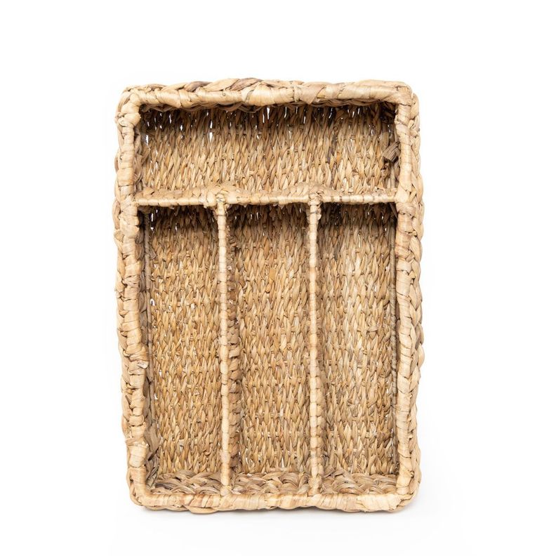 Canasto porta-cubiertos Jacinto de fibra rectangular 40 x 27 x 10cm-3