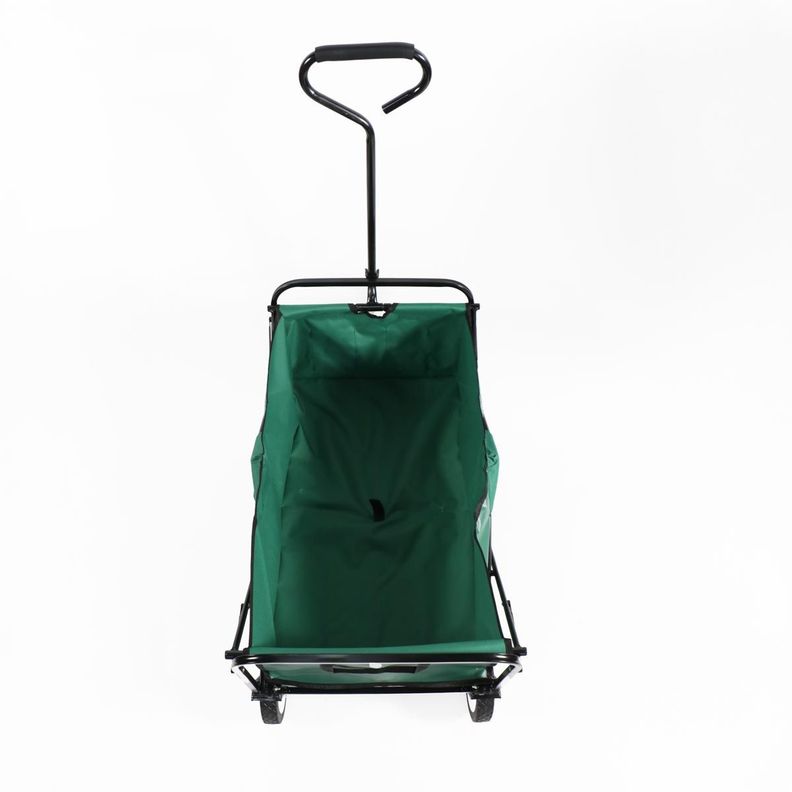 CARRO PLEGABLE DE ARRASTRE OUTDOOR CON RUEDAS VERDE 90X50X65CM-3