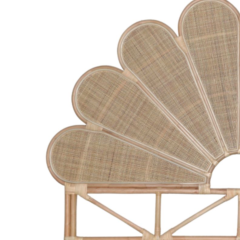 Respaldo de cama rattan natural 180 cm-1