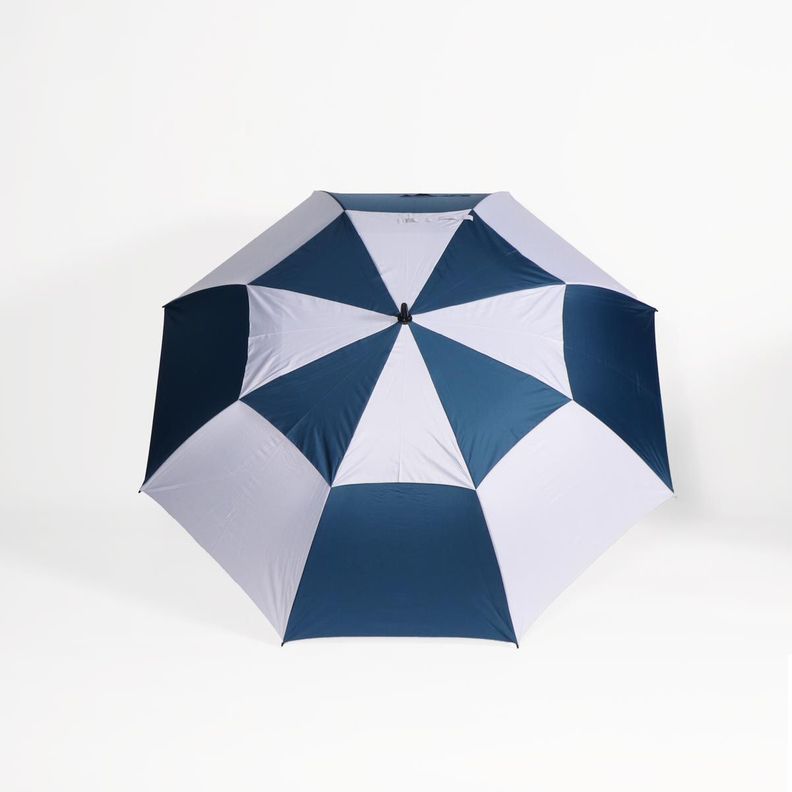 Paragua Golf Tiger Blanco con Azul wind&water proof filtro uv d146 cm-0