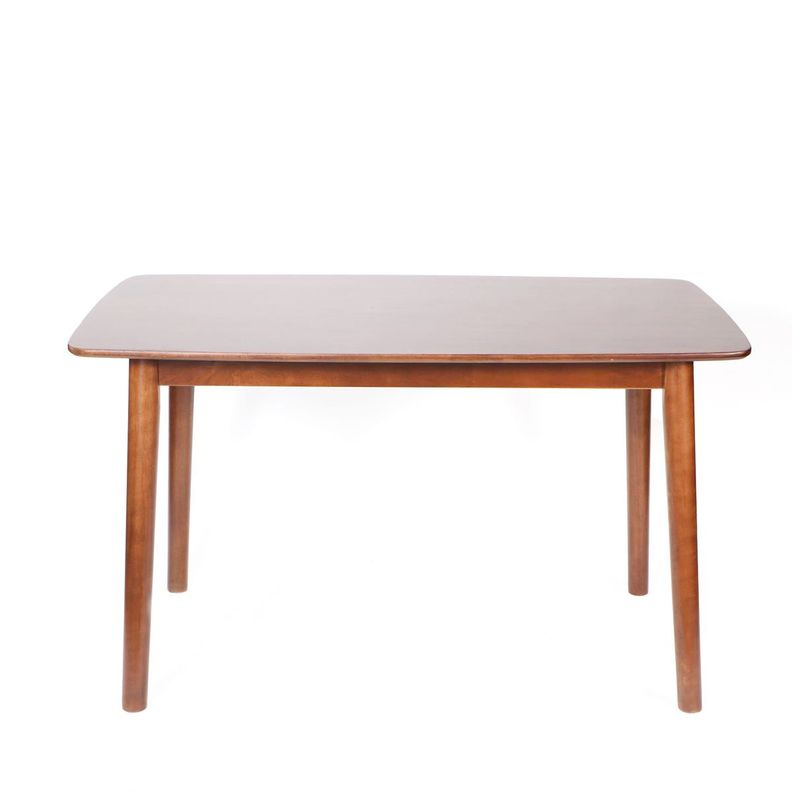 Mesa de comedor Strauss madera de caucho café claro 160 x 90 cm-0