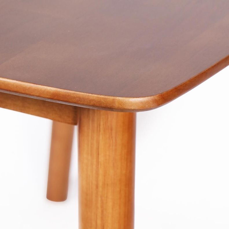 Mesa de comedor Strauss madera de caucho café claro 160 x 90 cm-2
