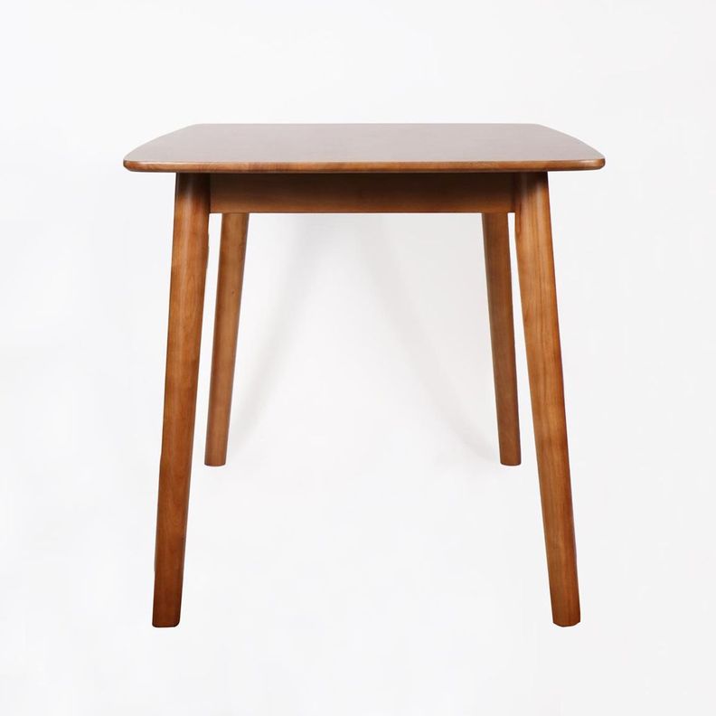 Mesa de comedor Strauss madera de caucho café claro 160 x 90 cm-3