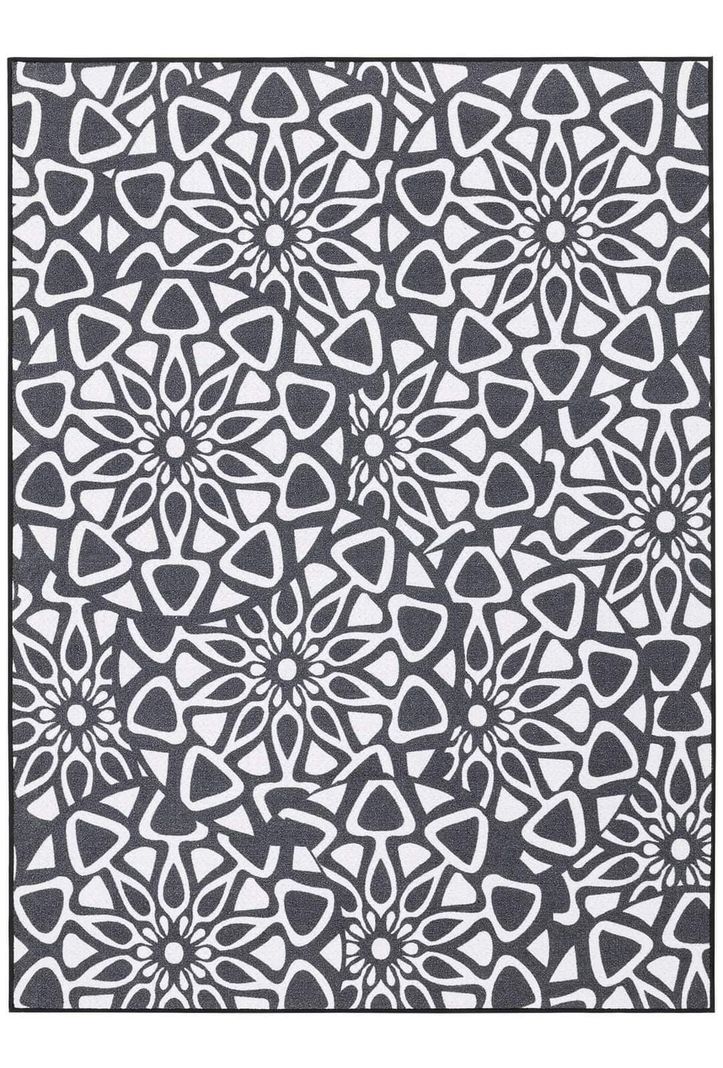 ALFODIA Alfombra AntideslIzante Gris 150 x 200 cm -1