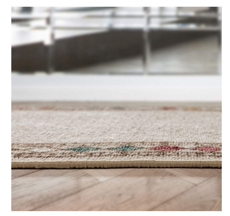 Alfodia Alfombra de Pasillo Crema 70 cm x 3 metros con Goma Sin Overlock-3