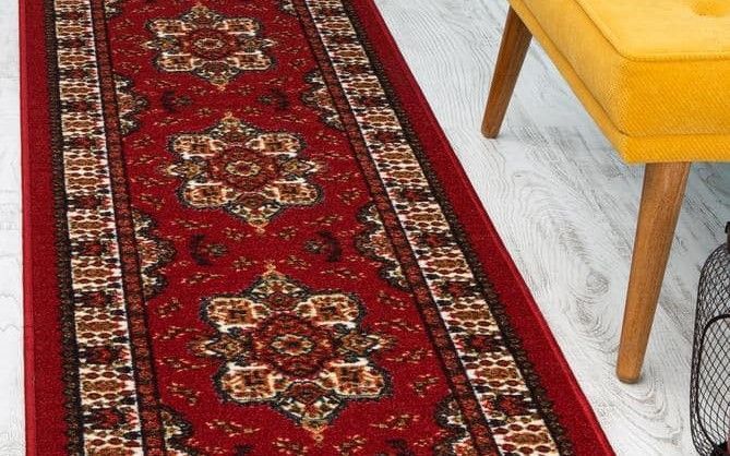 Alfombra de Pasillo Rojo 70 cm x 5 metros con Goma Sin Overlock-1