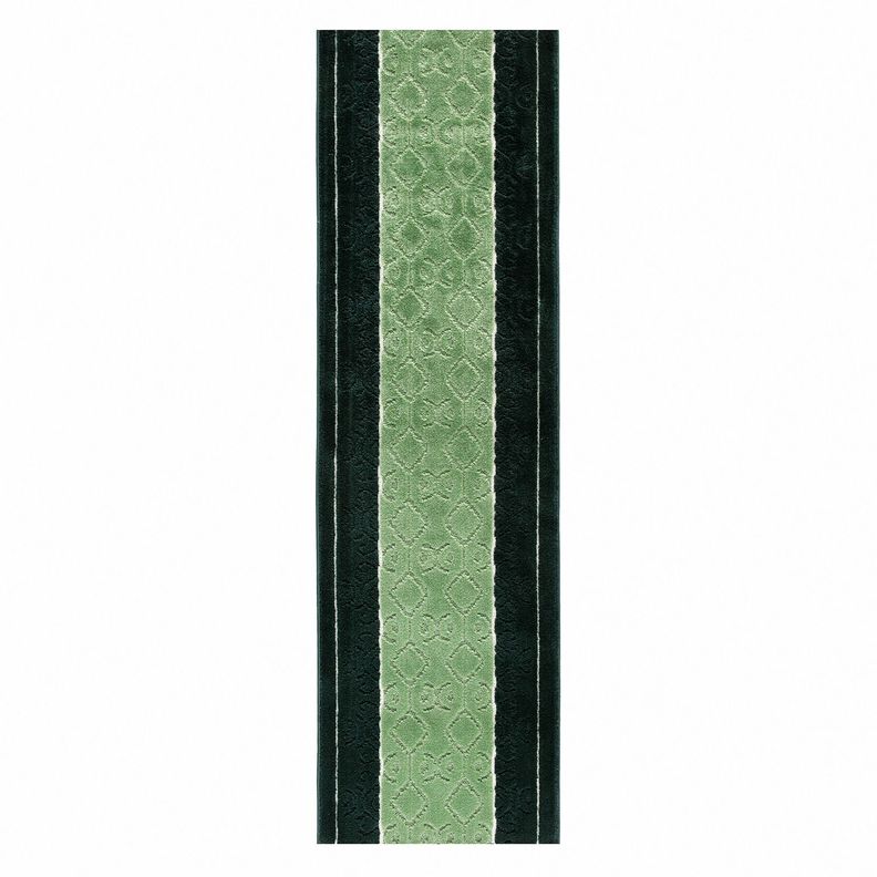 Alfombra de Pasillo Verde  67 cm x 3 metros con Goma Sin Overlock-0