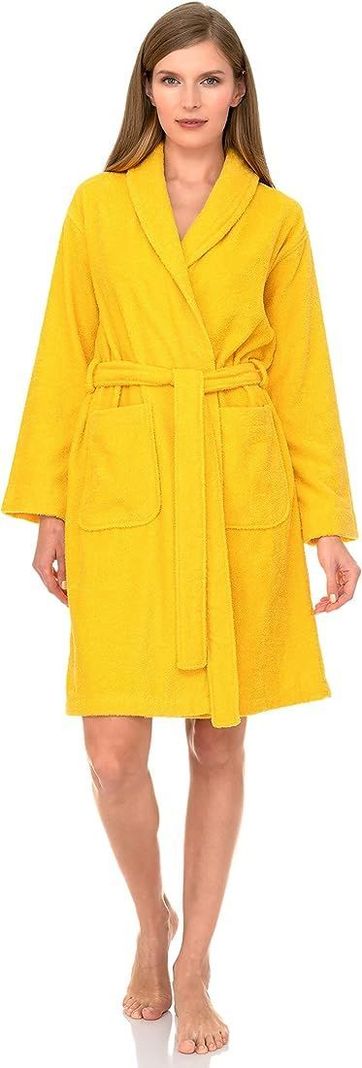 Bata de Baño Turco Unisex Adulto - Amarillo-2