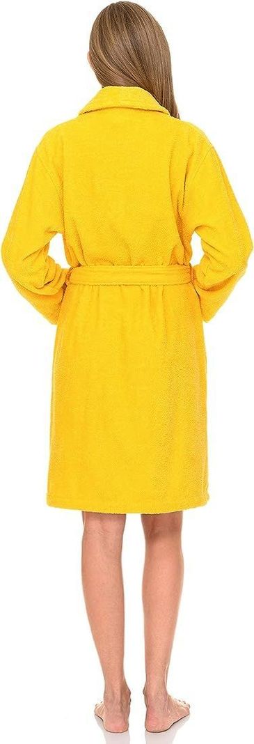 Bata de Baño Turco Unisex Adulto - Amarillo-1